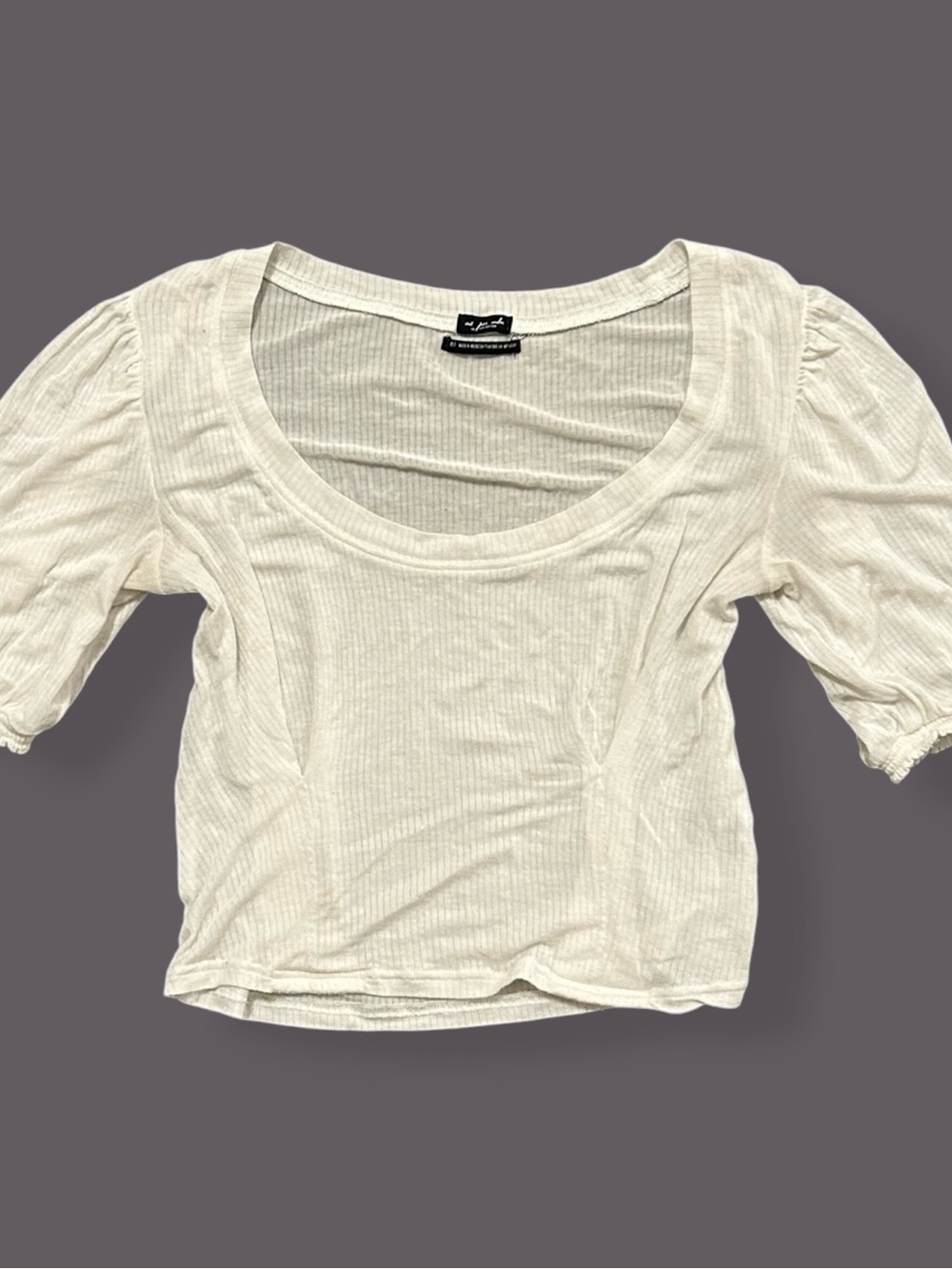 Urban Outfitters Out From Under Remi Ribbed Puff Sleeve